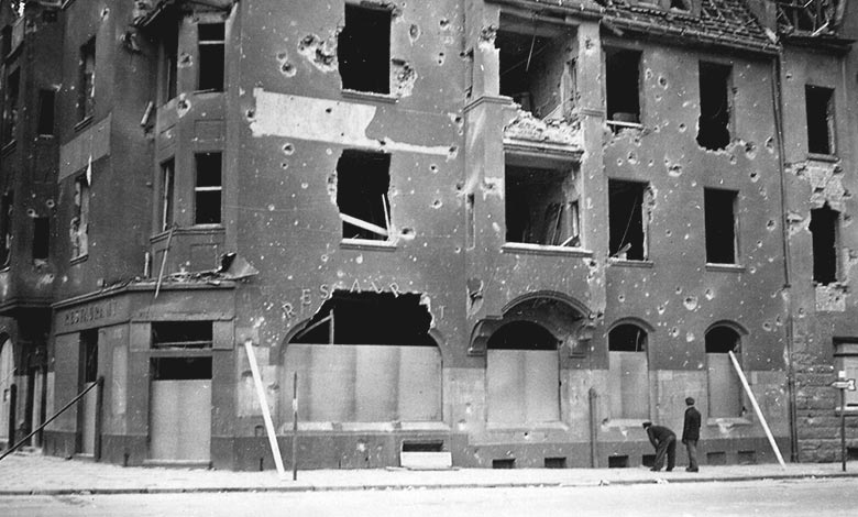 Restaurant in Düsseldorf, 1945