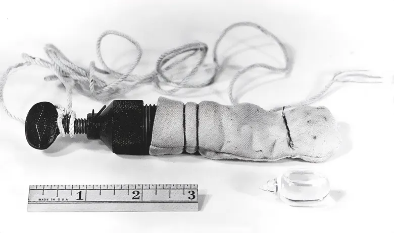 The OSS ‘Dog Drag’ was designed to confuse tracking dogs. When crushed, the glass vial emitted a noxious odor
