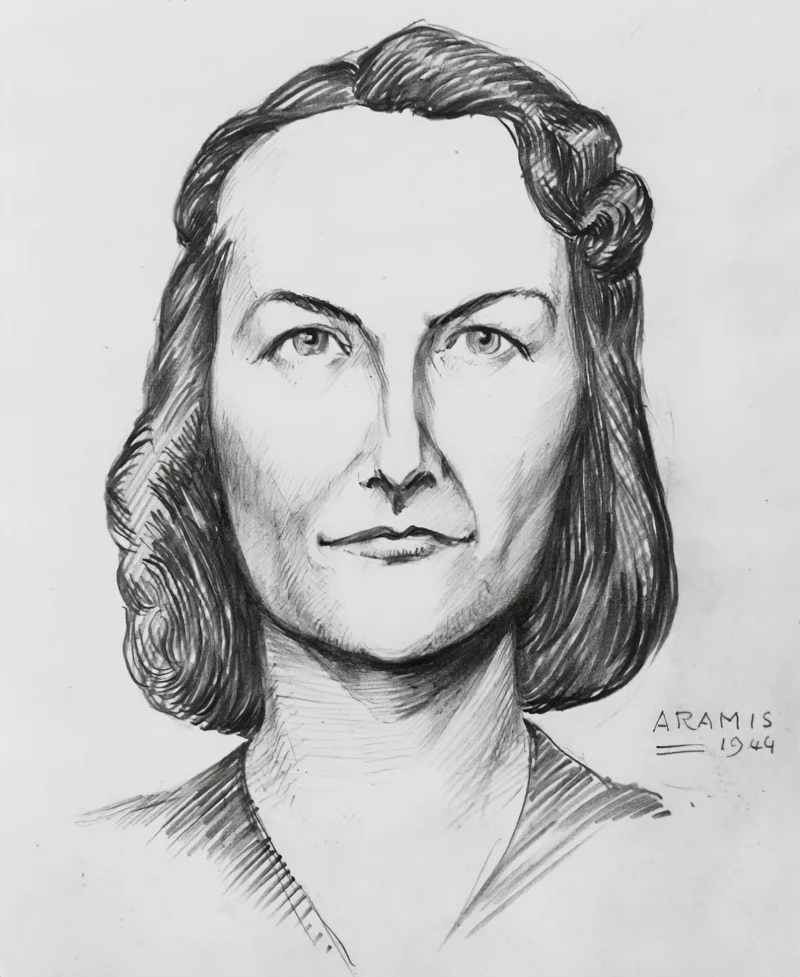 A Gestapo sketch of Virginia Hall